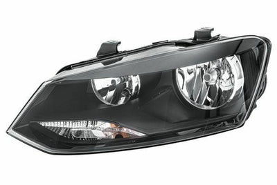 HELLA Headlight Left 15-Polo + El + Mt + H7 Headlight Assembly - H7 Halogen — Headlights