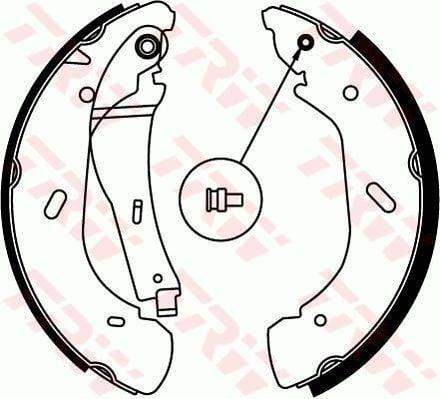 TRW GS8690 Brake Shoe Kit for Transit V184 — Brake Cables & Hardware