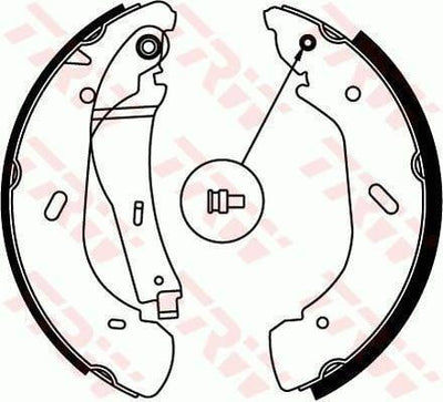 TRW GS8690 Brake Shoe Kit Compatible with Ford Transit — Brake Cables & Hardware