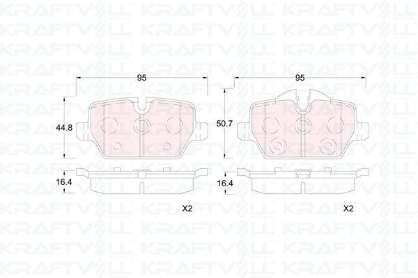 Kraftvoll 07010361 Rear Brake Pad BMW E90 E87 — Brake Pads