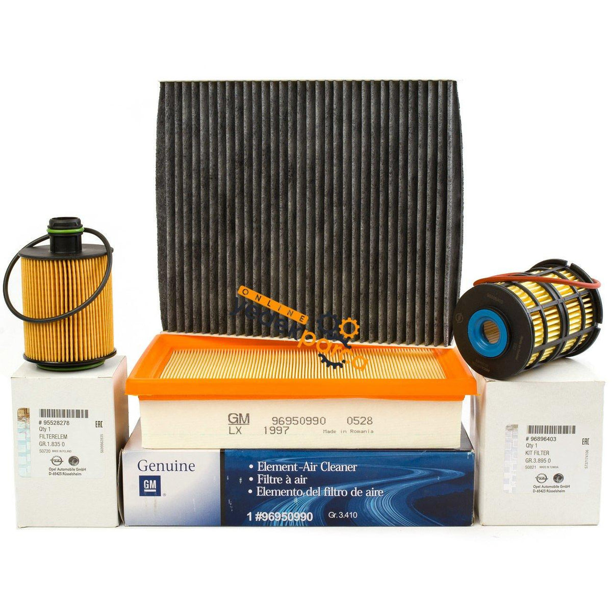 Chevrolet New Aveo 1.3 Diesel Scheduled Service Filter Set Genuine — Auto Parts Hall, Maintenance & Service Kits