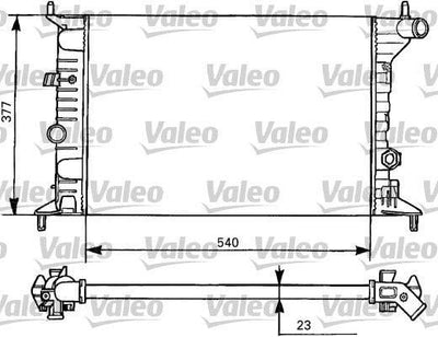 VALEO Aluminum Radiator - Compatible with 1995-2002 Vectra B — Radiators & Fans