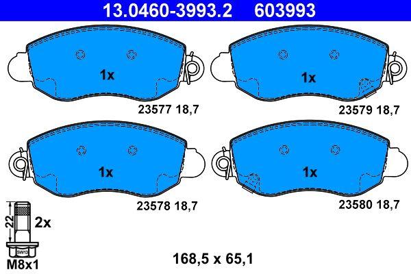 ATE 13.0460-3993.2 Brake Pad — Brake Pads