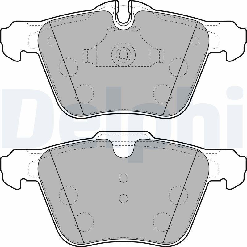 Delphi LP2114 Brake Pad Front Jaguar XF / XJ / XK / F-Type — Brake Pads