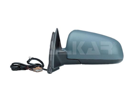 Alkar 6127503 Outer Rear View Mirror Left Electric Aspheric Heated Primed 7 Pin Audi A4 2000-2004 — Mirrors
