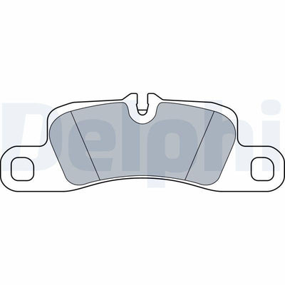 Delphi LP3546 Rear Brake Pad Porsche Cayenne 3.0 / 3.6 / 4.8 14 > — Brake Pads