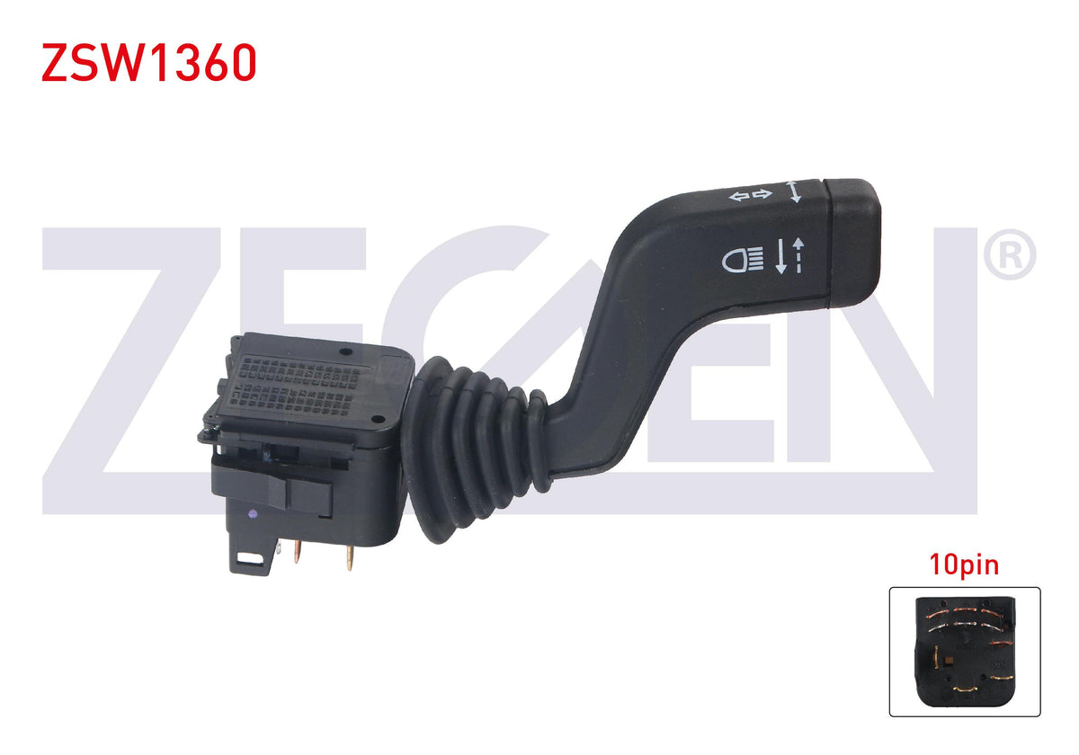 Zegen ZSW1360 Headlight Turn Signal Kumanda Arm 10 Pin Opel Astra F-Vectra B-Corsa B-Tigra A 1991 — Tail, Signal & Reflectors