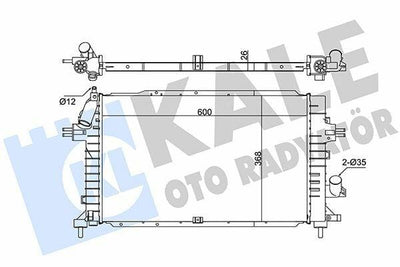 KALE Radiator 371300 for 06-Astra.H 1.3D *Z13dth* - Durable Aluminum — Radiators & Fans