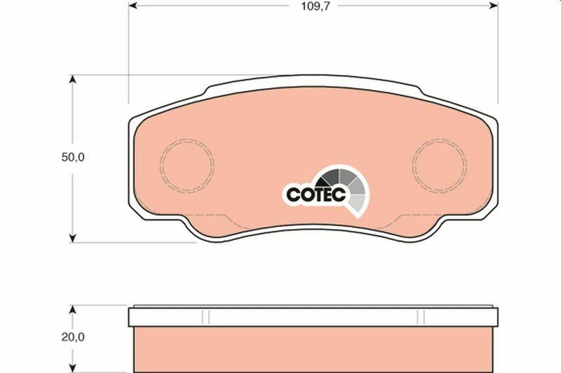 TRW GDB1521 Brake Pads - Rear Disc