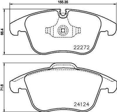 Brembo P36030 Brake Pad Front Low-Met Jaguar MG ZS EV / Jaguar XE X760 15> — Brake Pads