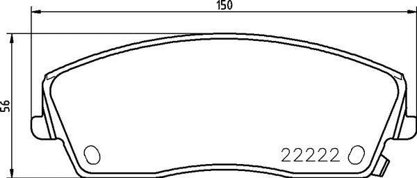 Brembo P11041 Brake Pad Front Low-Met Chrysler — Brake Pads