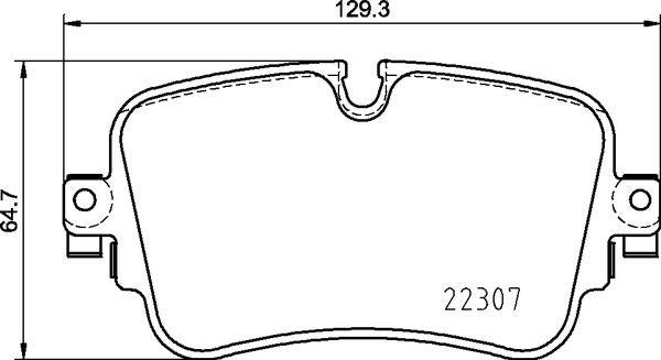 Brembo P85161 Brake Pad Rear Audi A6 A7 A8 Etron Q7 Q8 Touareg 15 — Brake Pads