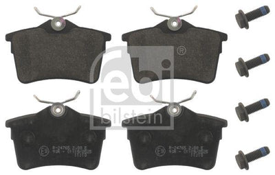Febi Bilstein 16831 Rear Brake Pad (Set) P308 Partner Berlingo 08-1.6 HDi / 1,6Vti / 1,6I Bk / Fou — Brake Pads