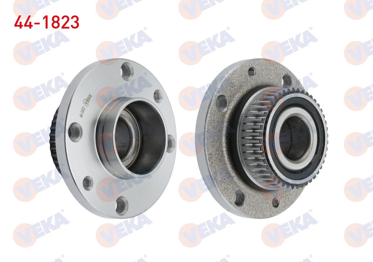 Veka 44-1823 Wheel Hub Left-Right Rear with Bearing Fiat Palio (178Bx) (178Dx) 1.6i 16V 4 Lug ABS li 44 Oute — Hub Assemblies