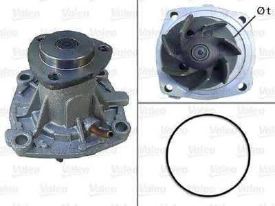 Valeo 506589 Water Pump Jeep — Water Pump & Thermostat