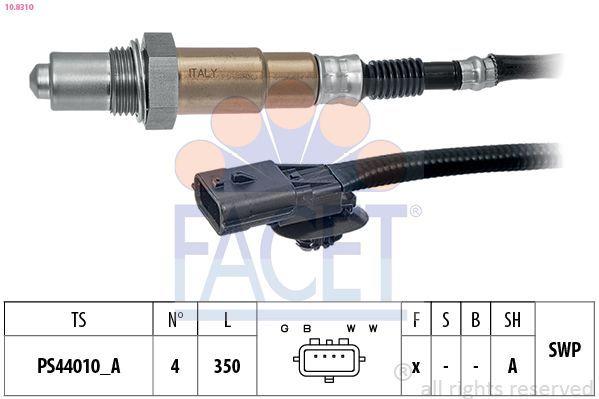 FACET Oxygen Sensor 10.8310 - Universal Compatibility for Megane III, Captur and 2 more models — Oxygen & Air-Fuel