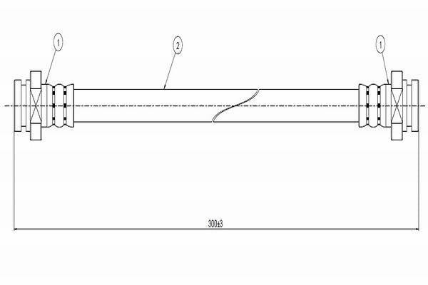 CAVO Brake Hose C800.342.A - Rear Brake Hose for 91-99 Vitara — Brake Hydraulics