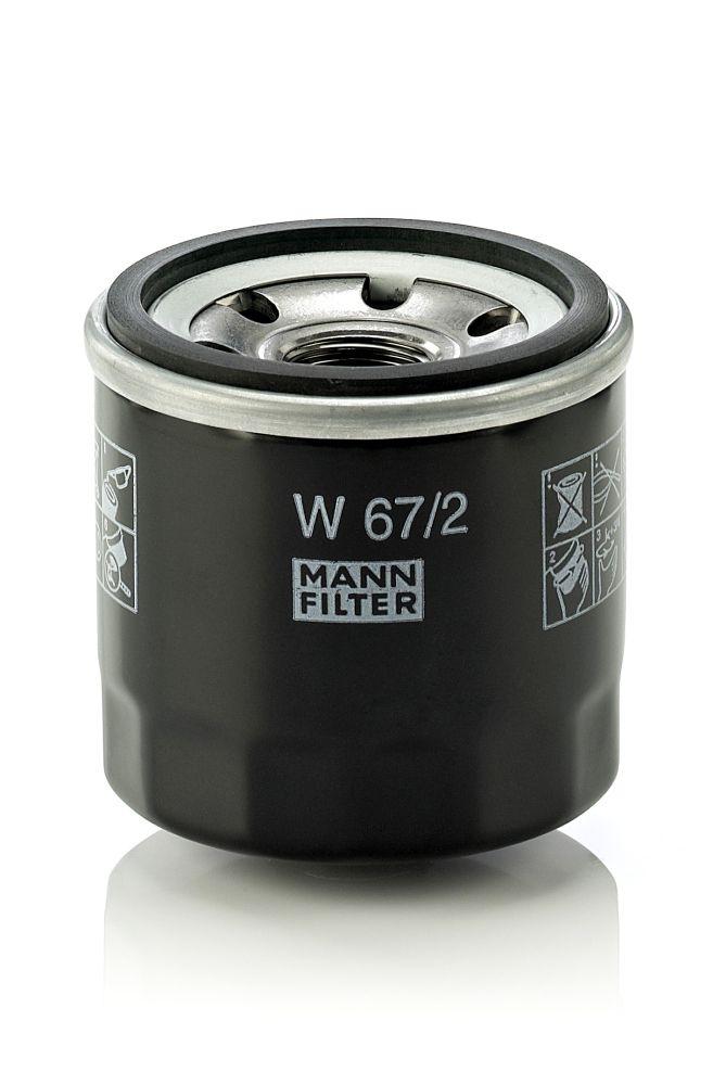 Mann W 67/2 Oil Filter Kalos-Aveo-Spark Swift-Carry-Baleno-Vitara Applause-Terios-Sirion 1.0-1.3 1998→ — Oil Filters
