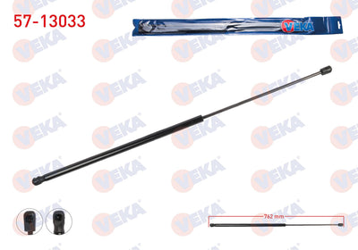 Veka 57-13033 Motor Hood Gas Strut 762mm / 340N Audi A4 2008-2016 / A5 2010-2016 | Set of 2