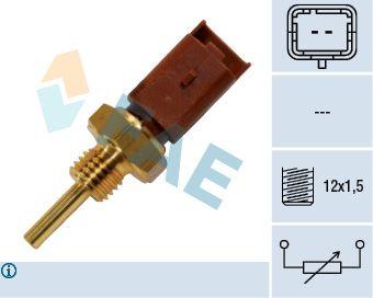 FAE 33704 Opel Combo D 1.4 A14FD / Fiat Bravo II-Doblo-Linea-Stilo-Idea-Fiorino-Panda-500-MiTo-Giulietta Coolant Temperature Sender