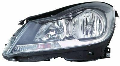 DEPO Mercedes W204 Left Headlight - ECE Approved, Electric Operation — Headlights