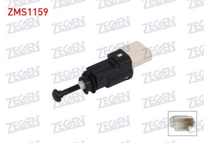 Zegen ZMS1159 Brake Light Switch 4 Pin Renault Clio III 2005-2012 / Laguna II 2001-2007 / Modus 2004-/ Traffic II 2001-2014 / Dacia Duster 1.5 dCi 2010-/ Logan 2004-2012 / Sandero 2008-2013