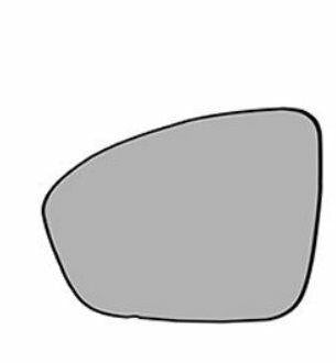 SPJ Renault Clio 5 Left Mechanical Side Mirror Glass — Mirrors