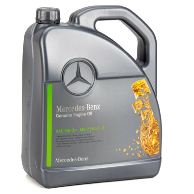 Mercedes-Benz A000989671013FBDE Benz 5W30 Motor Oil 5 LT MB 229.51 Genuine Yıldızlı — Fluids & Chemicals