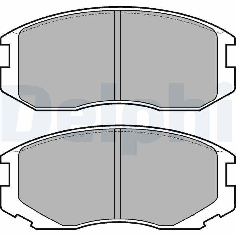 Delphi LP1594 Brake Pad Front Colt III (C5_A) 88-92 1.3 1.5 1.8 GTI Colt IV (Ca_A) 92-96 1.3 1.6
