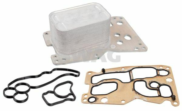SWAG Oil Cooler 20106197 - Engine Oil Radiator for BMW Models F20-F21, E90-F30 and 2 more models — Oil System