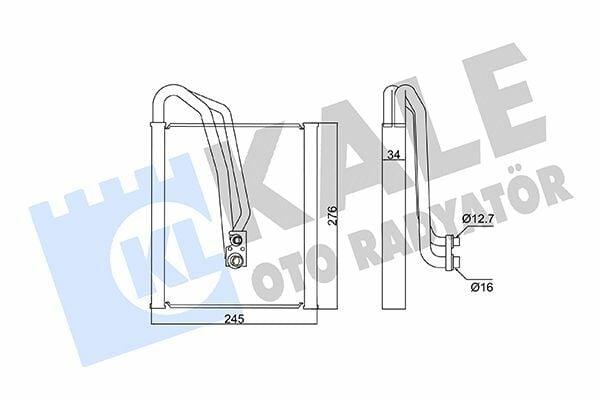 Kale Evaporator 359855 - Cooling System for Mercedes Benz Actros Mp4/Mp5, Antos & Arocs — Condensers & Evaporators