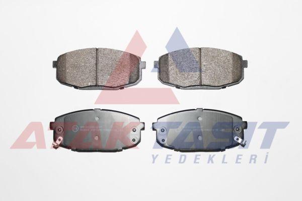 AP 05P1375 Brake Pad Front with Wear Indicator Hyundai i30 1.6i 2007-2011 / i30 1.6 CRDi 2007-2011 / i30 1.6 CRDi 2011-/ Kia Ceed 1.6 CRDi 90 Hp 2006-2012 / Ceed 1.6i 115 Hp 2006-2012 / Carens II 2.0 CRDi