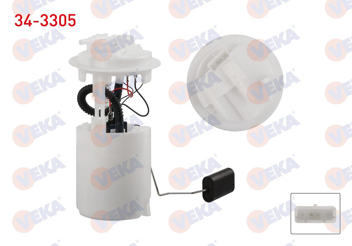 Veka 34-3305 Fuel Tank Level Float 2.6 Bar Peugeot Partner 2.0 HDi 2003-2008 / 607 (9D — Fuel Delivery