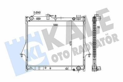 Kale Motor Cooler Radiator for Isuzu D-Max 2004-2012 - Deep Fit and Durable Design — Radiators & Fans