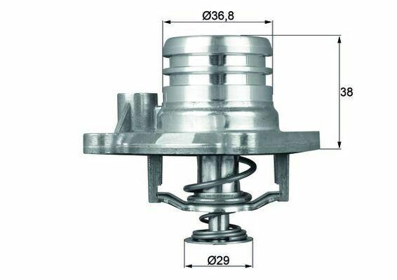 MAHLE Thermostat for Agila 1.2L 16V Z12XE — Water Pump & Thermostat