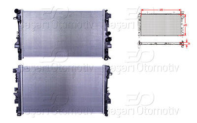 Wisco 3113585-00 Water Radiator Brazing Mt 680X378x26 Mercedes-Benz Vito. Viano 03 > / — Radiators & Fans