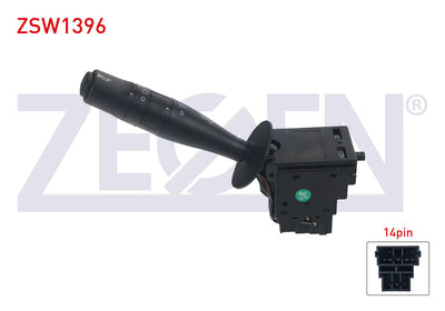 Zegen ZSW1396 Headlight Turn Signal Kumanda Arm Sisli 14 Pin 106 II-306-Berlingo-Partner-Scudo-Ex — Tail, Signal & Reflectors