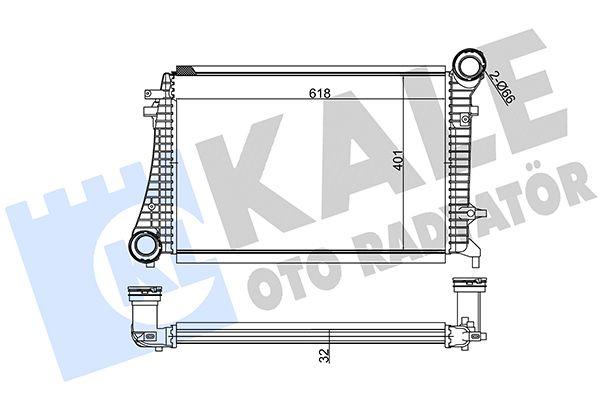 Kale 342500 Intercooler Radiator (VW Caddy 04-11 Golf 06-09 Audi A3 04-13 Skoda Octavia 04-13) — Radiators & Fans