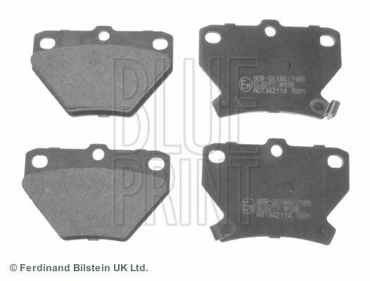 BLUEPRINT Brake Pads ADT342114 - Rear Brakes for 01-04 Toyota Corolla, Verso & Yaris — Blue Print