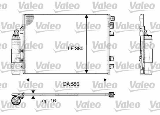 VALEO 817661 Climate Radiator - Aluminum Condenser for 03-Kng 1.5 dCi — Radiators & Fans