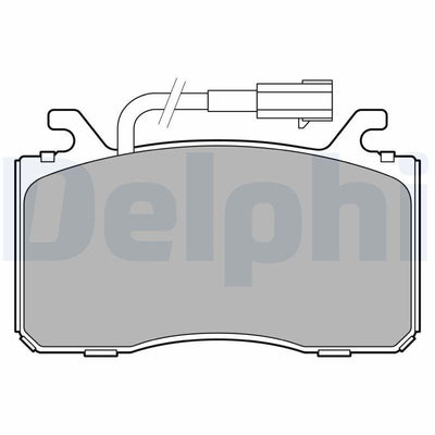 Delphi LP3435 Front Brake Pad Volvo XC40 17- Alfa Romeo Giulia Stelvio 2.0/2.2/2.9 — Brake Pads