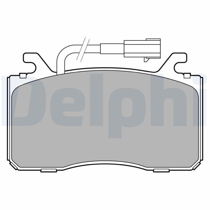 Delphi LP3435 Front Brake Pad Volvo XC40 17- Alfa Romeo Giulia Stelvio 2.0/2.2/2.9 — Brake Pads