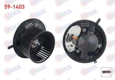 Veka 59-1403 Heater Motor Control Unıtelı BMW 1 (E87) 2003-2012 / 3 (E90) 2005-2011 / X1 (E84) 2011-/ X3 (F25) xDrive 2010-/ BMW X4 (F26) xDrive 2014