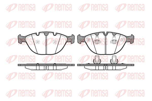 REMSA 0958.00 Brake Pad X5 E53 05 00-01 07 — Brake Pads