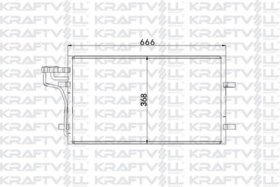 Kraftvoll 08060117 A/C Condenser Focus II 03-11 Focus II C Max 04-11 1.6Tdci / 2.0Tdci Radiator — Condensers & Evaporators