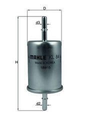 MAHLE KL84 Fuel Filter, Technical specifications of MAHLE KL84 Fuel Filter, MAHLE KL84 Fuel Filter installation MAHLE KL84 Fuel Filter - Compatible with Fiat Barchetta, Brava, Bravo I | 54.5mm Diameter MAHLE KL84 Fuel Filter for Various Fiat Models fuel-filter, mahle, automotive-parts, fiat, car-maintenance, auto-repair, car-owners, mechanics, engine-parts, ai-generated