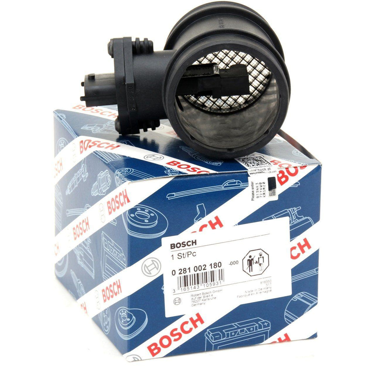 BOSCH Opel Corsa C Air Flow Meter - Original Part for Y17DT Diesel Engine — Engine Management Sensors