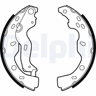 Delphi LS2009 Brake Pabucu