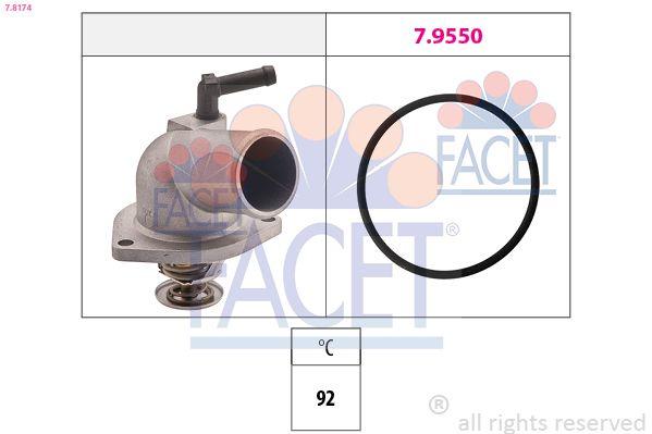 Facet 78174 Thermostat (92 C) Astra 1.4i 16V 1.6i 1.6 16V Corsa 1.4I 16V 00-X14xe Z14xe X16xel Z16x — Water Pump & Thermostat