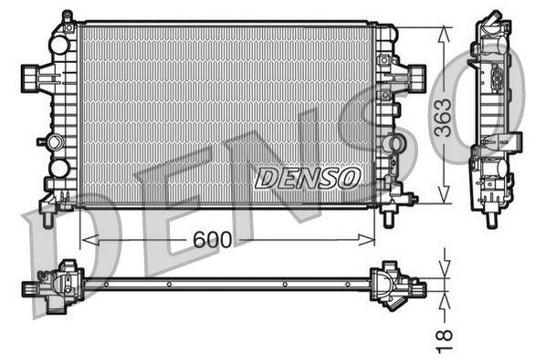 Denso DRM20103 Radiator Opel Astra H Zafira 1.6 1.8 — Radiators & Fans